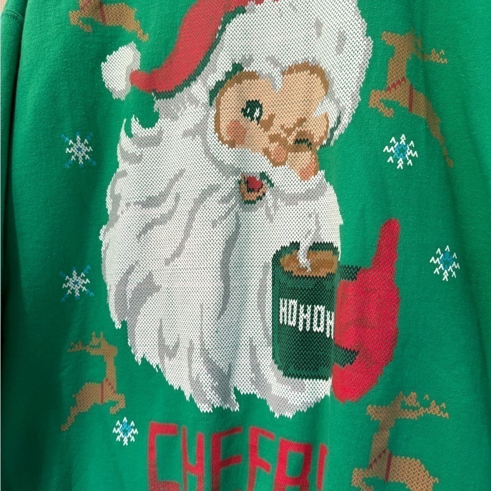 Vintage Gildan Unisex Retro Santa Claus Cotton/Polyester Blend / large - Picture 2 of 11